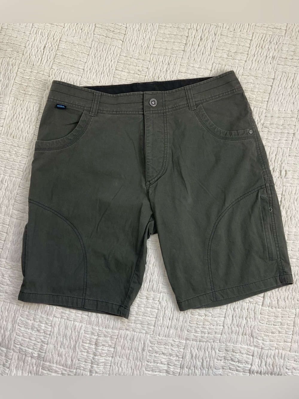 KUHL Ramblr Shorts Quick Dry Vintage Wash Olive 35